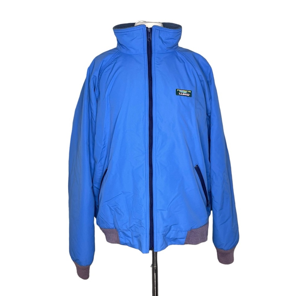 LL Bean L vintage jacket blue gray